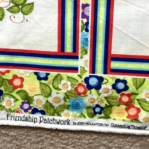 Friendship Patchwork by Jody Houghton Fabric Panel Cotton Quilting Sewing - Picture 6 of 7